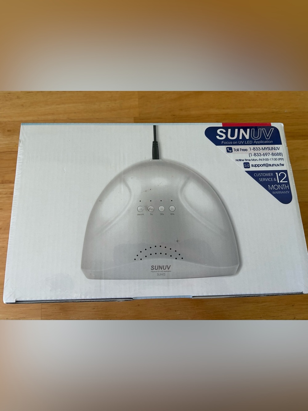 NWT Sunuv UV Led Nail Lamp Sun1 Cure Gel Polish Curing Lights Dryer